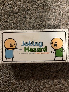 Joking Hazard Card Game by Cyanide & Happiness - White Box with Blue & Green Art